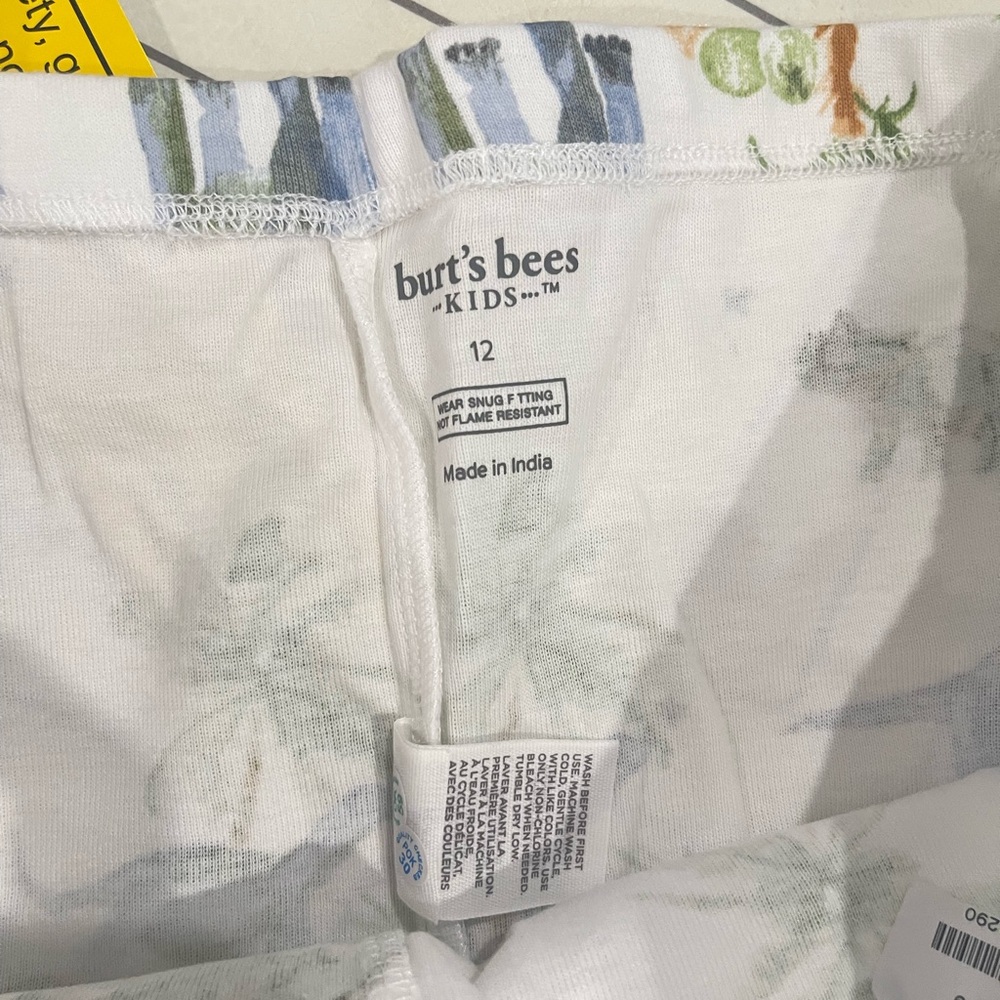 NWT Burt's Bees Kids Dinosaur Pajama Set - Picture 6 of 9